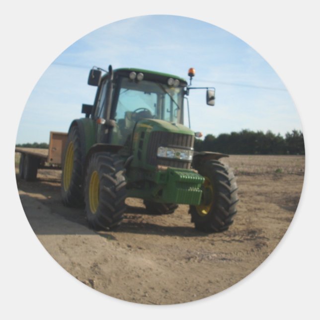 traktor runt klistermärke (Framsida)