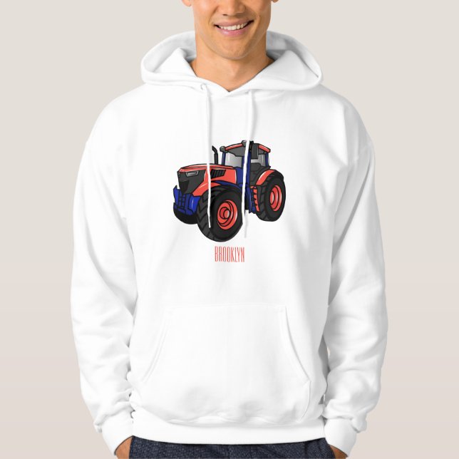Traktor serieillustration  hoodie (Framsida)