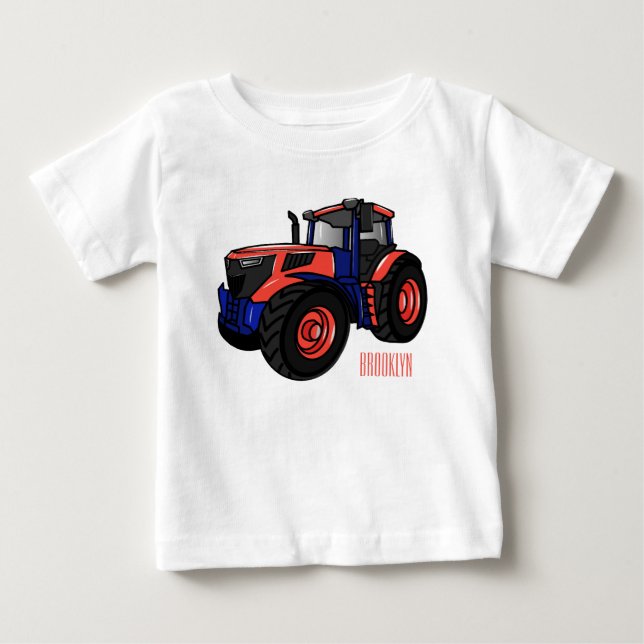 Traktor serieillustration  t shirt (Framsida)