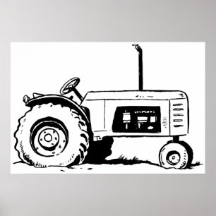 Traktor Sketch Poster