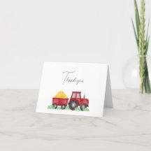 Traktor Tack, ditt kort, Barnyard Farm Birthday