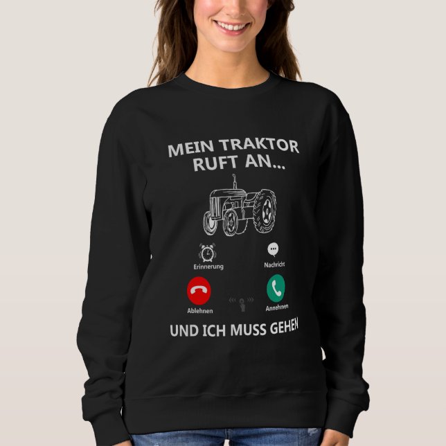 Traktor & Tractor Ord Farm & Farmer T Shirt (Framsida)