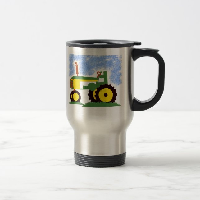 Traktor under Blå himmel Resemugg (Höger)