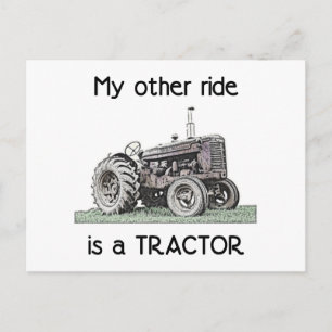 Traktor Vykort
