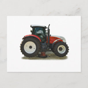 traktor vykort