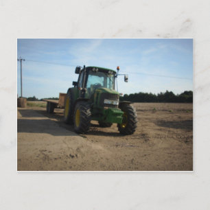 traktor vykort