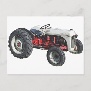 traktor vykort
