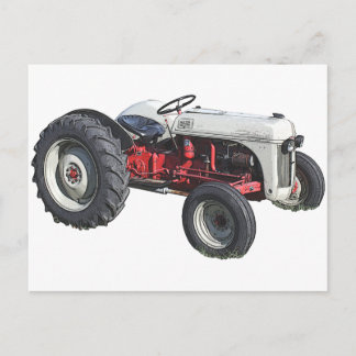 traktor vykort