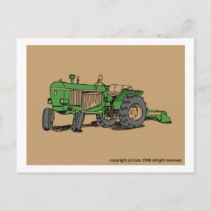 traktor vykort