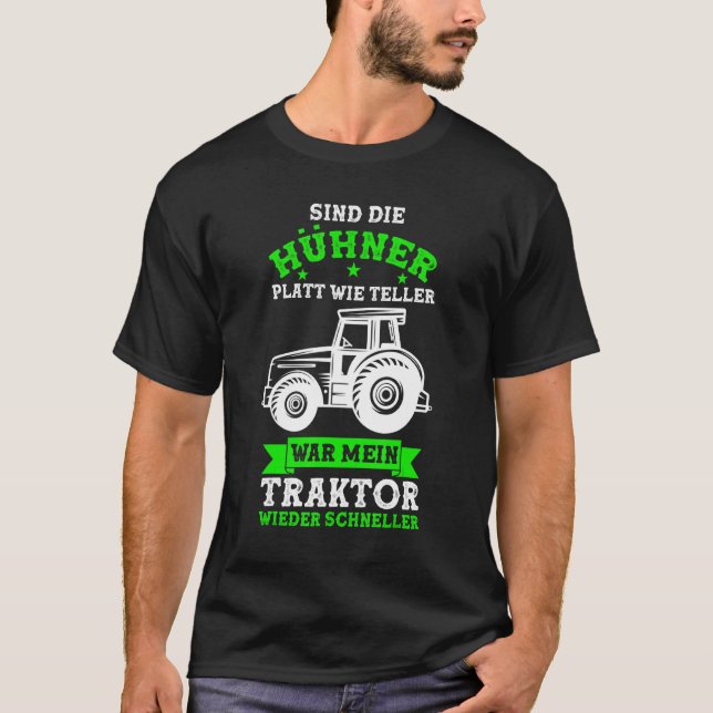 TraktorbondeBondeTraktorKycklingar T Shirt (Framsida)