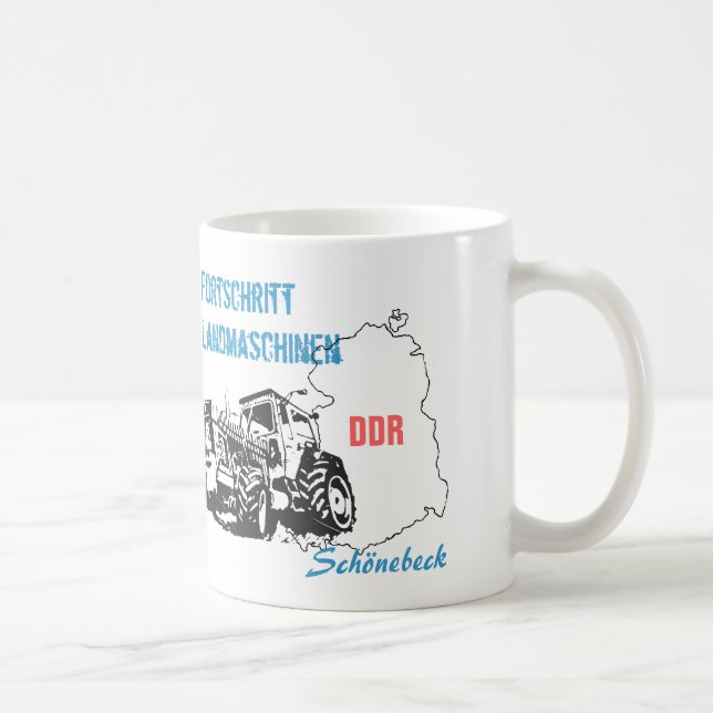 Traktoren DDR Design Kaffemugg (Höger)