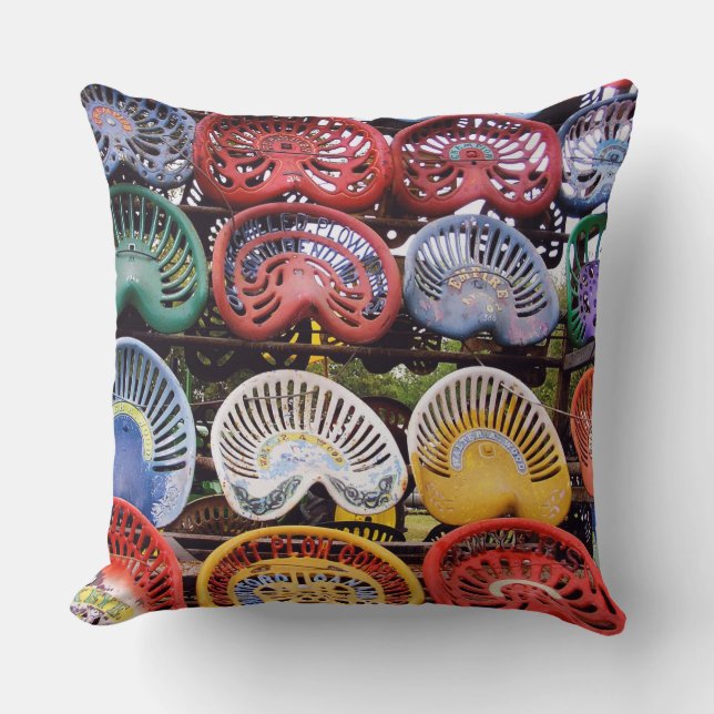 Traktoren placerar på traktorshowen kudde (Framsida)