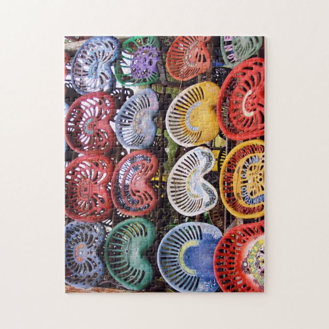 Traktoren placerar på traktorshowen pussel (Vertikal)