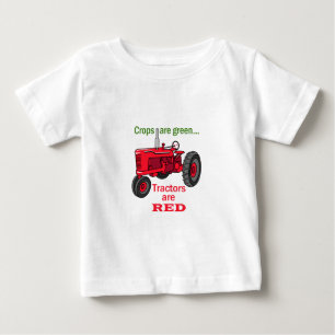 Traktorer är röda t shirt