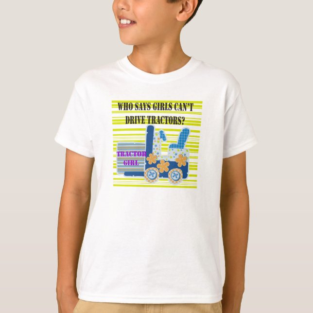 TraktorflickaTshirts och gåvor Tee (Framsida)