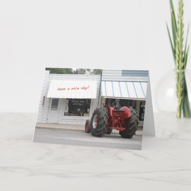 Traktorfödelsedagkort Kort (Framsida)