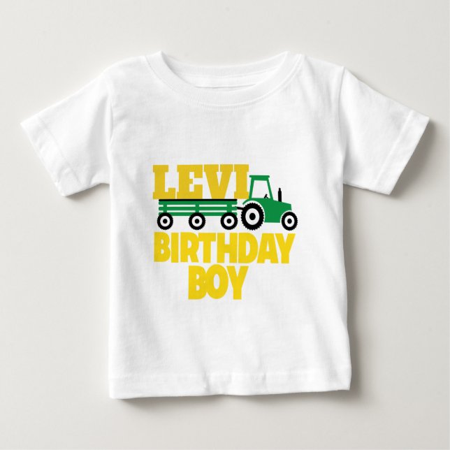TRAKTORFÖDELSEDAGUTSLAGSPLATS TEE SHIRT (Framsida)