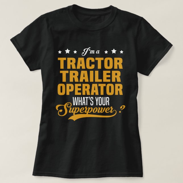 Traktorförare T Shirt (Design framsida)