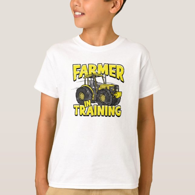 Traktorförare under utbildning t shirt (Framsida)