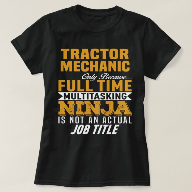 Traktormekanism T Shirt (Design framsida)