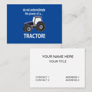 Traktorns effekttraktor visitkort