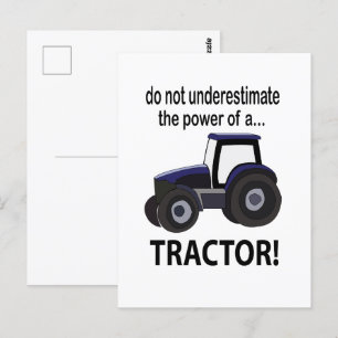 Traktorns effekttraktor vykort