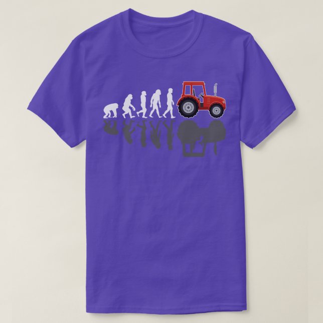 Traktorns lantbrukarutveckling med skugga t shirt (Design framsida)