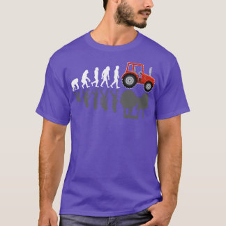 Traktorns lantbrukarutveckling med skugga t shirt