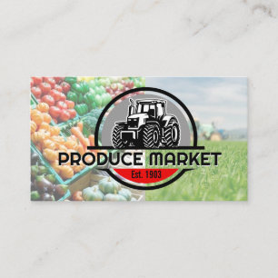 Traktorns Logotyp Jordbruksmark producera Visitkort