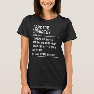 Traktoroperatörens definition skevar den praktiska t shirt
