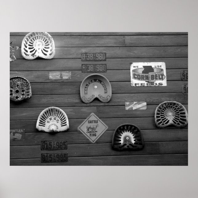 Traktorsäte Poster (Framsidan)