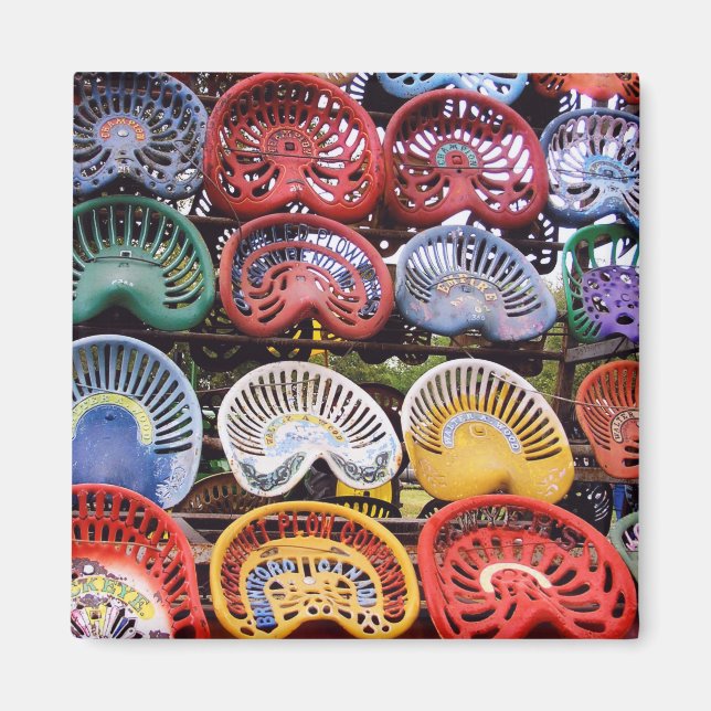 Traktorsäten vid traktorvisning magnet (Framsidan)