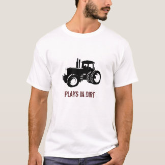 TraktorSilhouette, lekar i smuts Tee Shirt