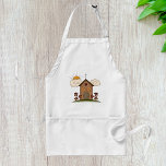 Träkyrka Förkläde<br><div class="desc">Vi presenterar vår beundransvärda Trä Church Bliss Apron - perfektens blandning av charm och praktik! Den här plattan är försedd med en vismisk bild av en söt träkyrka och ger en liten elegans till dina kök- eller grillsessioner. Den här plattan är gjord av ett högkvalitativt, hållbart material och visar inte...</div>