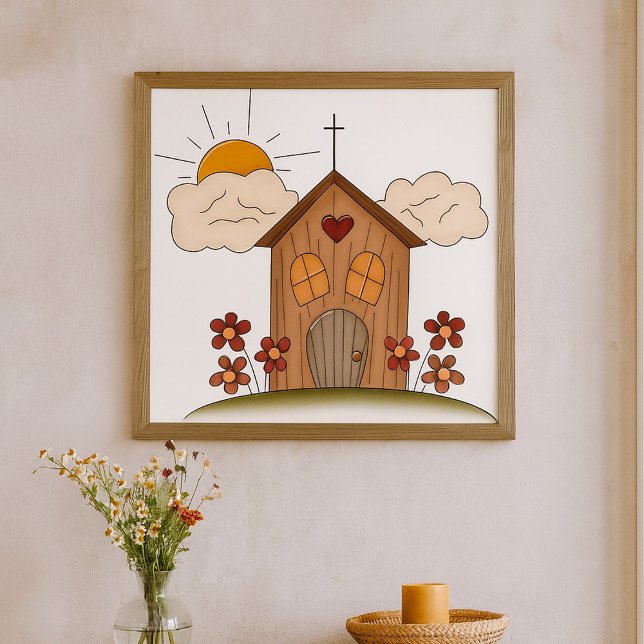 Träkyrka Poster (Skapare uppladdad)