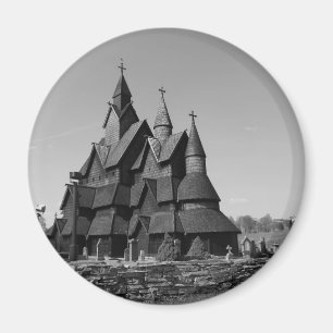Träkyrkor av Norge Magnet