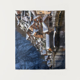 Trälakeside houses i Hallstatt, Österrike