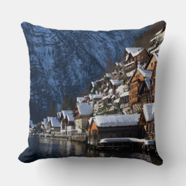 Trälakeside houses i Hallstatt, Österrike Kudde