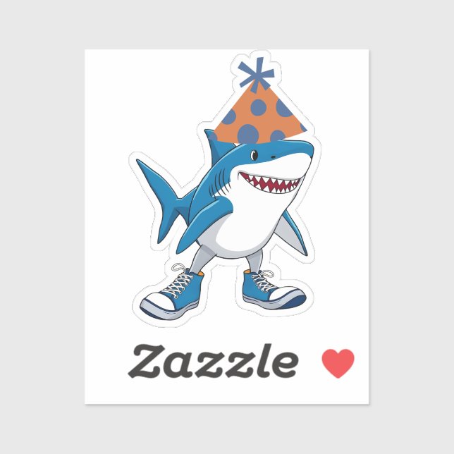 Tralalero Tralala Birthday Tecknad Shark Klistermärken (Ark)