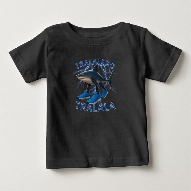 Tralalero Tralala Bootleg Brainrot Italie Meme T Shirt (Framsida)