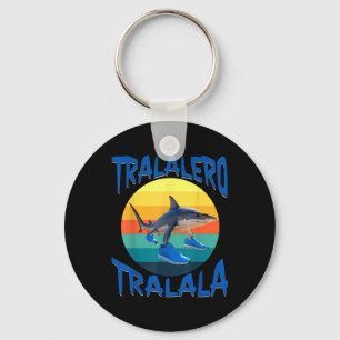 Tralalero Tralala Funny Italy Brainrot Meme Nyckelring