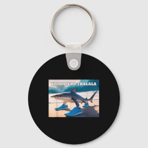 Tralalero Tralala Funny Shark Meme Nyckelring