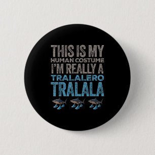 Tralalero Tralala Human Costume Funny Halloween me Knapp