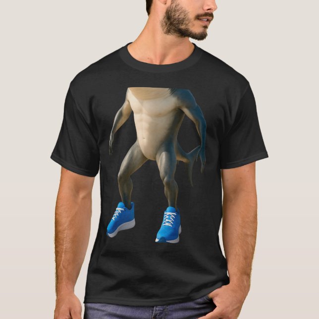 Tralalero Tralala Italian Brainrot Halloween Costu T Shirt (Framsida)