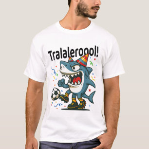 Tralalero Tralala italiensk hjärnrot fotboll födel T Shirt