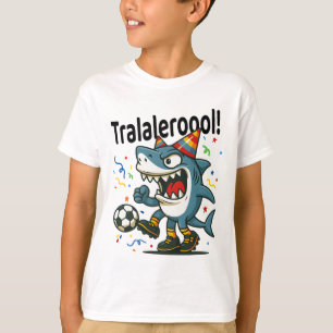Tralalero Tralala italiensk hjärnröta fotboll föde T Shirt