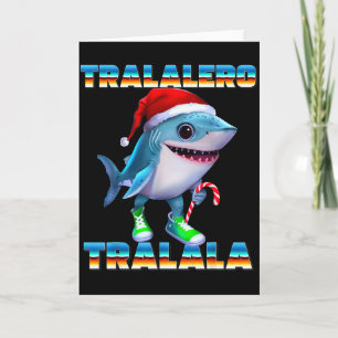 Tralalero Tralala italienska hjärnruttna memes jul Kort