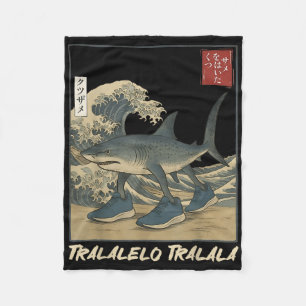 Tralalero Tralala Shark Italia Brainrot Meme Japa Fleecefilt