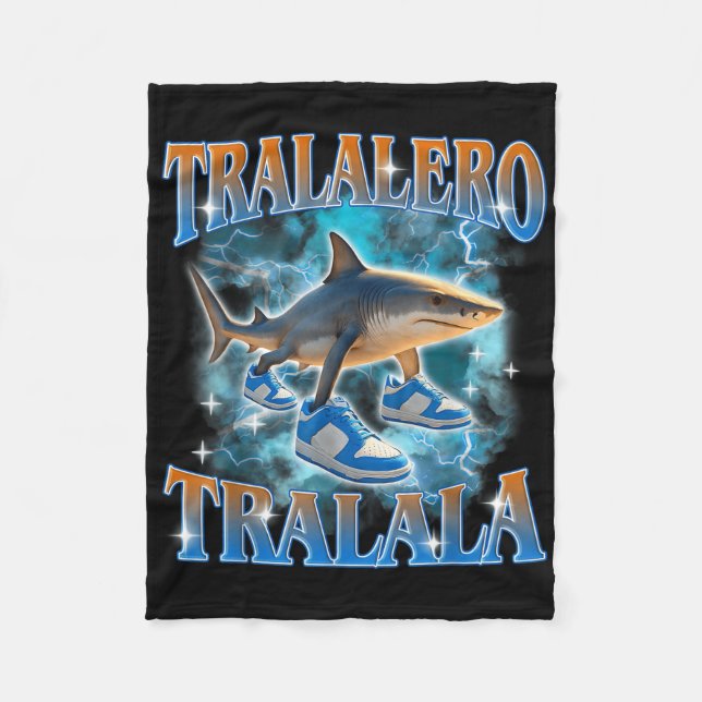 Tralalero Tralala Shark Meme Bootle Fleecefilt (Framsidan)