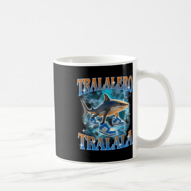 Tralalero Tralala Shark Meme Bootle Kaffemugg (Höger)